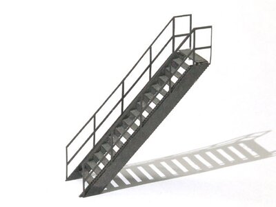 Industrie-Treppen mit Geländer